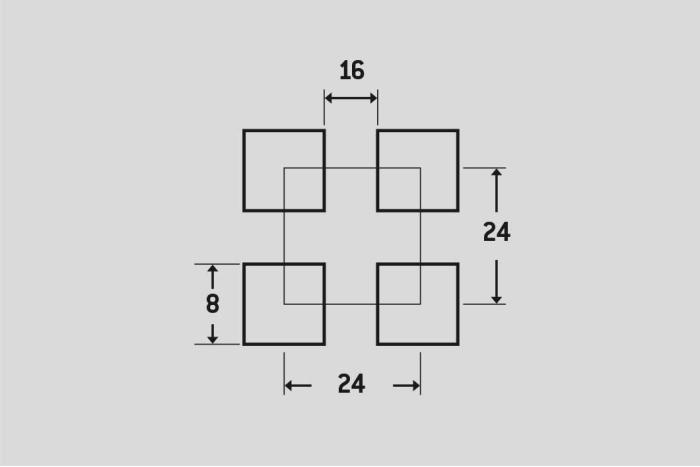 Děrovaný plech Qg 8-24, Hliník